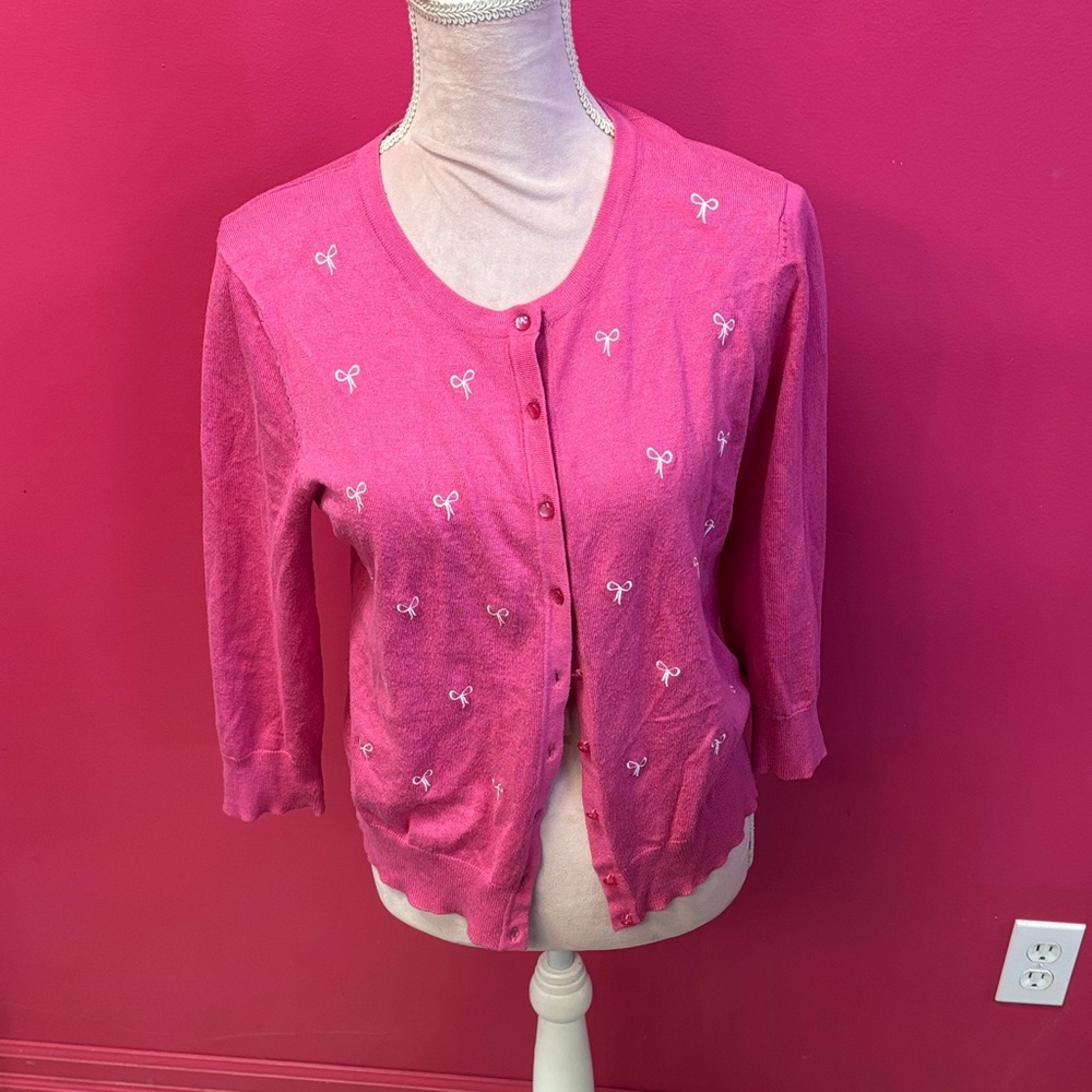 Cable & Gauge Pink Knit Top
